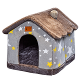 Foldable Plush Pet House isolated on transparent background