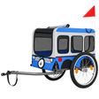 Folding Dog Bike Trailer — isolated product on a transparent background