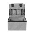 Grey PU Dog Car Mat — isolated product on a transparent background