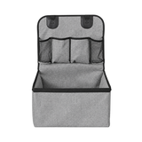 Grey PU Dog Car Mat — isolated product on a transparent background