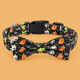 Halloween Cartoon Dog Collar — product on peach background