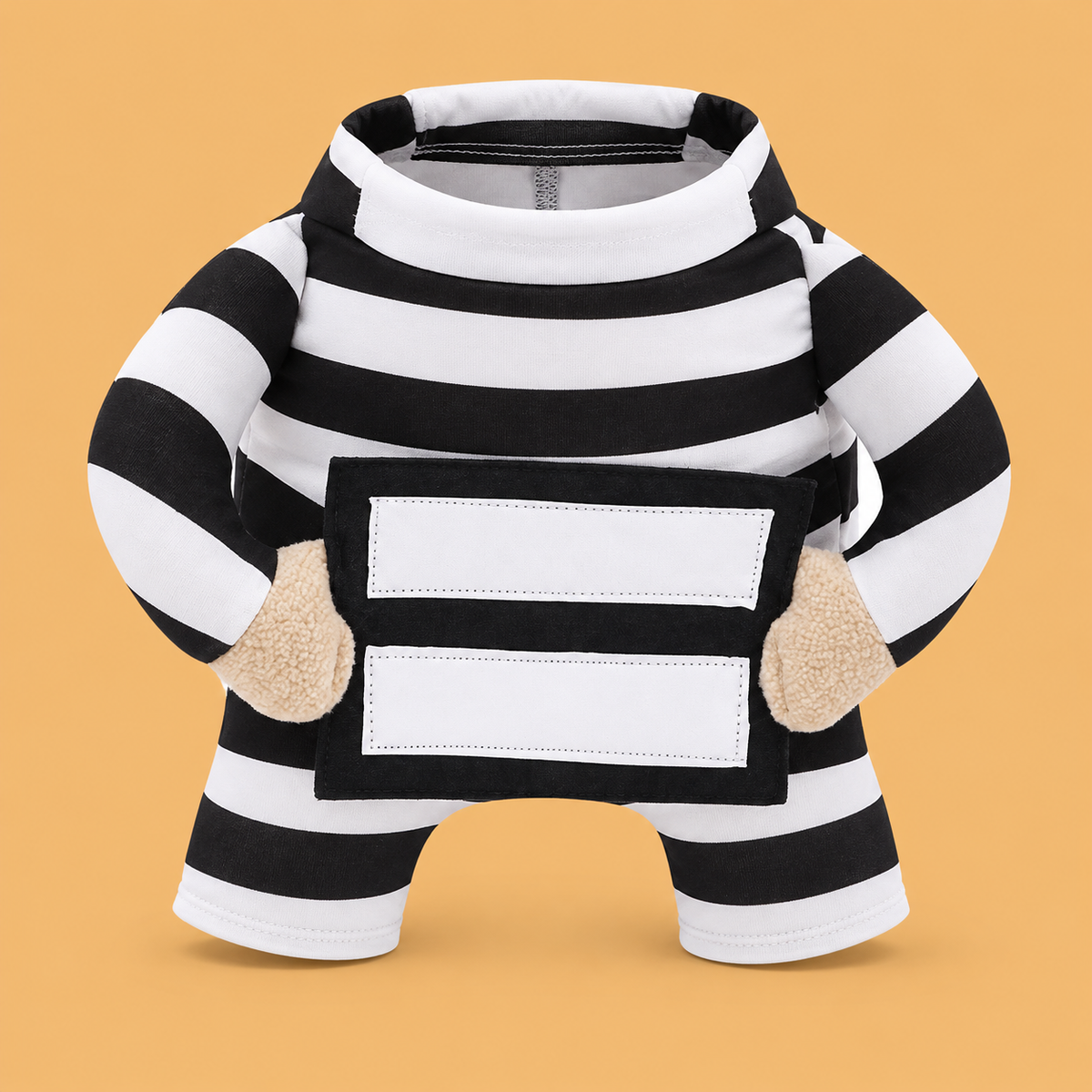 Prisoner Dog Costume — product on peach background