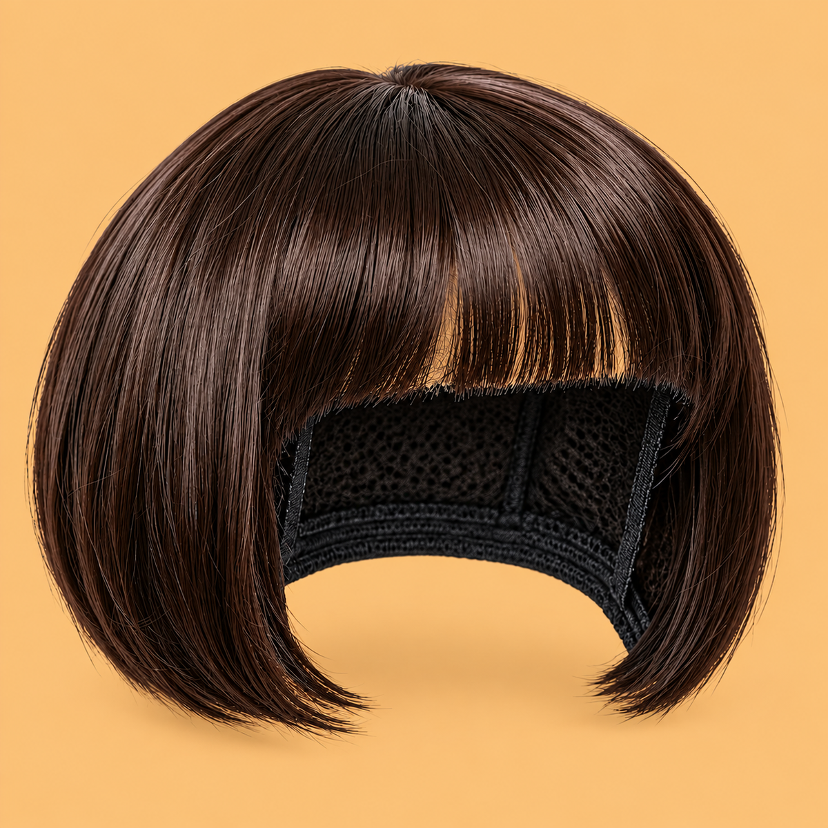 Bob-Style Pet Wig — product on peach background