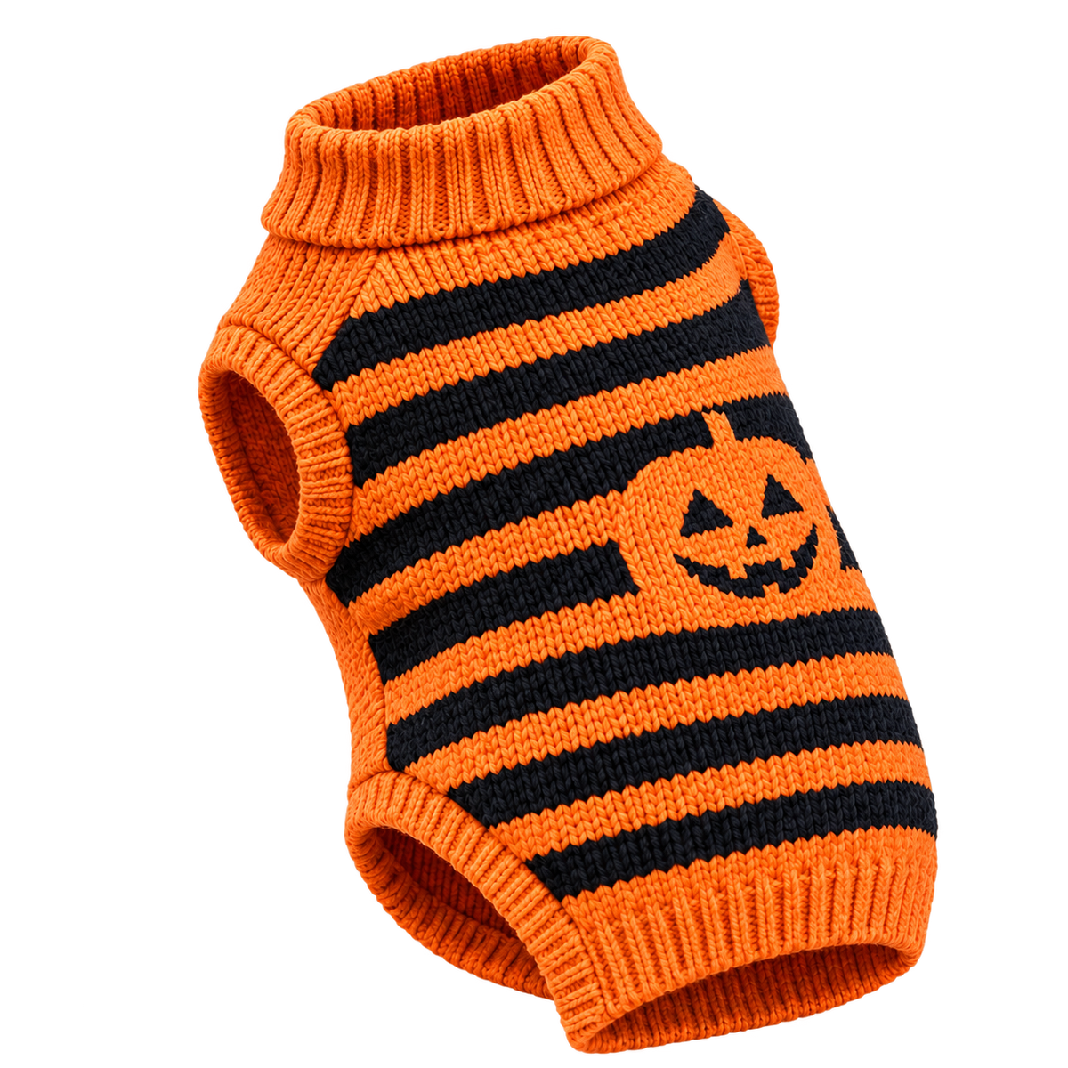 Halloween Orange Dog Sweater — isolated product on a transparent background
