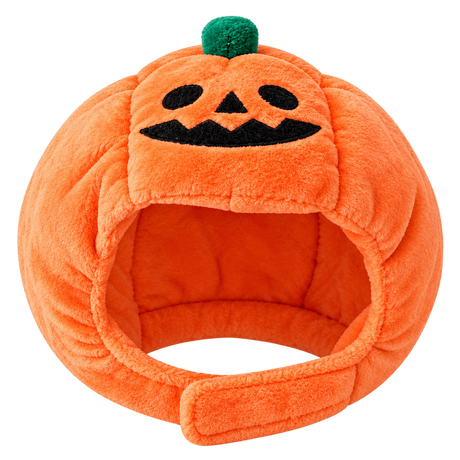 Halloween Pumpkin Hat for Dogs — isolated product on a transparent background