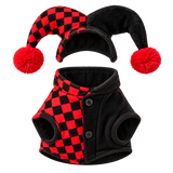 Jester Dog Costume — isolated product on a transparent background