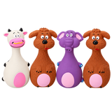 Latex Dog Toy Set 4-Pack — isolated product on a transparent background