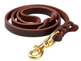 Leather Training Dog Leash — isolated product on a transparent background