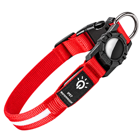 LED Pet Tracker Collar — isolated product on a transparent background