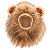 Lion Mane Pet Hat — isolated product on a transparent background