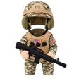 Little Soldier Dog Costume — isolated product on a transparent background