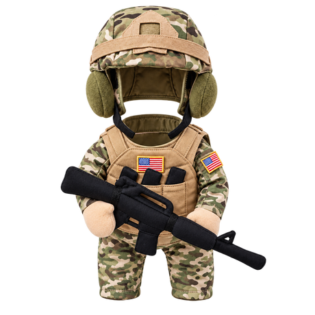 Little Soldier Dog Costume — isolated product on a transparent background