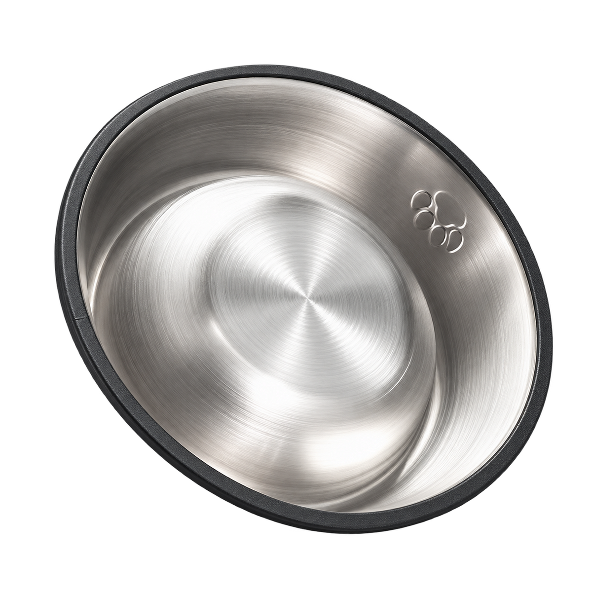 Non-Slip Stainless Steel Pet Bowl — isolated product on a transparent background