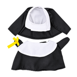 Nun Pet Costume — isolated product on a transparent background