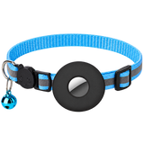 Nylon AirTag Bell Collar — isolated product on a transparent background