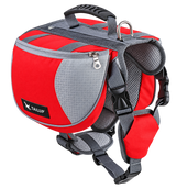 Outdoor Pet Harness with Backpack — isolated product on a transparent background
