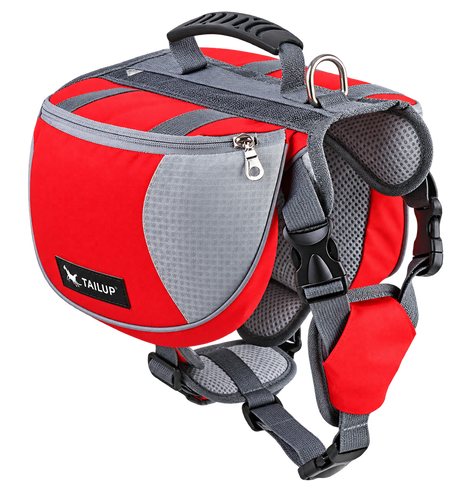 Outdoor Pet Harness with Backpack — isolated product on a transparent background