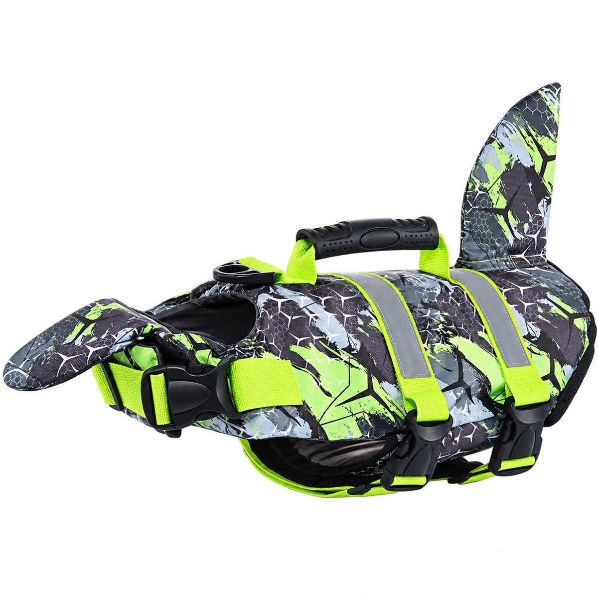 Patterned Dog Life Jacket — isolated product on a transparent background