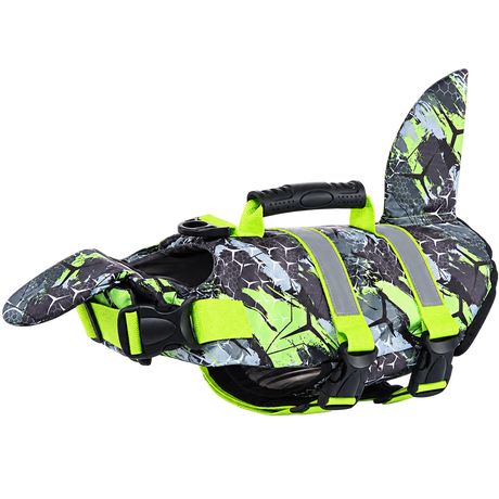 Patterned Dog Life Jacket — isolated product on a transparent background