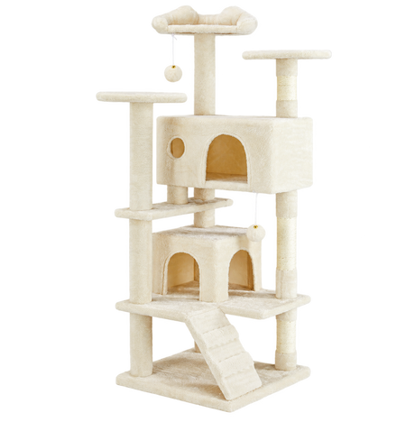 Perch Cat Tower 54 Inch — isolated product on a transparent background
