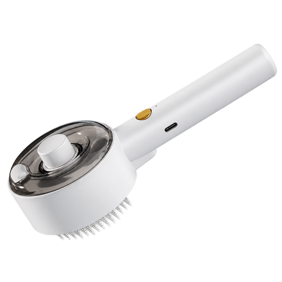 Pet Steam Grooming Brush — isolated product on a transparent background