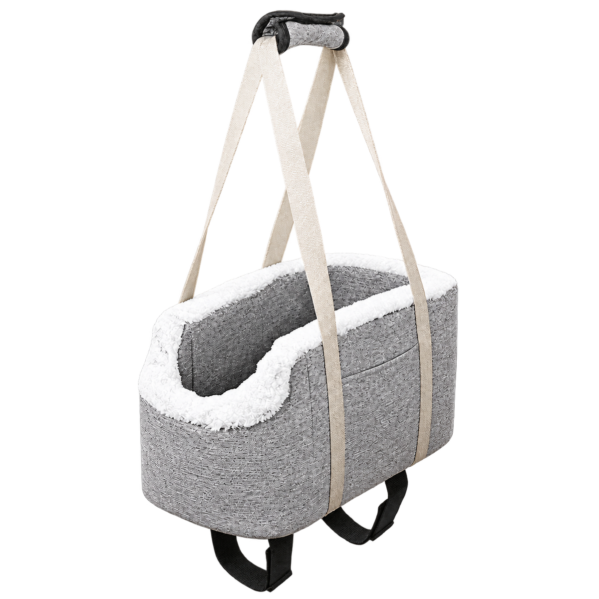 Pet Travel Carrier & Car Bed — isolated product on a transparent background