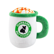 Plush Cup Squeaky Dog Toy — isolated product on a transparent background