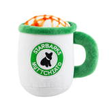 Plush Cup Squeaky Dog Toy — isolated product on a transparent background