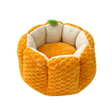 Plush Pumpkin Cat Nest — isolated product on a transparent background