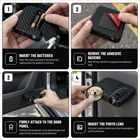 Custom Pet Car Door Lights