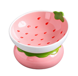 Raised Ceramic Cat Bowl — isolated product on a transparent background