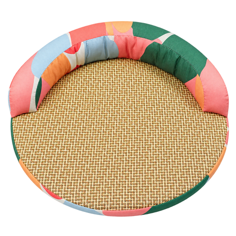 Rattan Pet Lounge Sofa isolated on transparent background