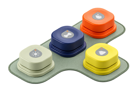 Recordable Pet Talking Button — isolated product on a transparent background