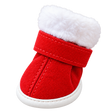 Red Christmas Dog Boots — isolated product on a transparent background