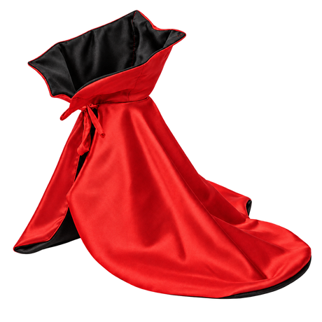 Red Halloween Pet Cape — isolated product on a transparent background