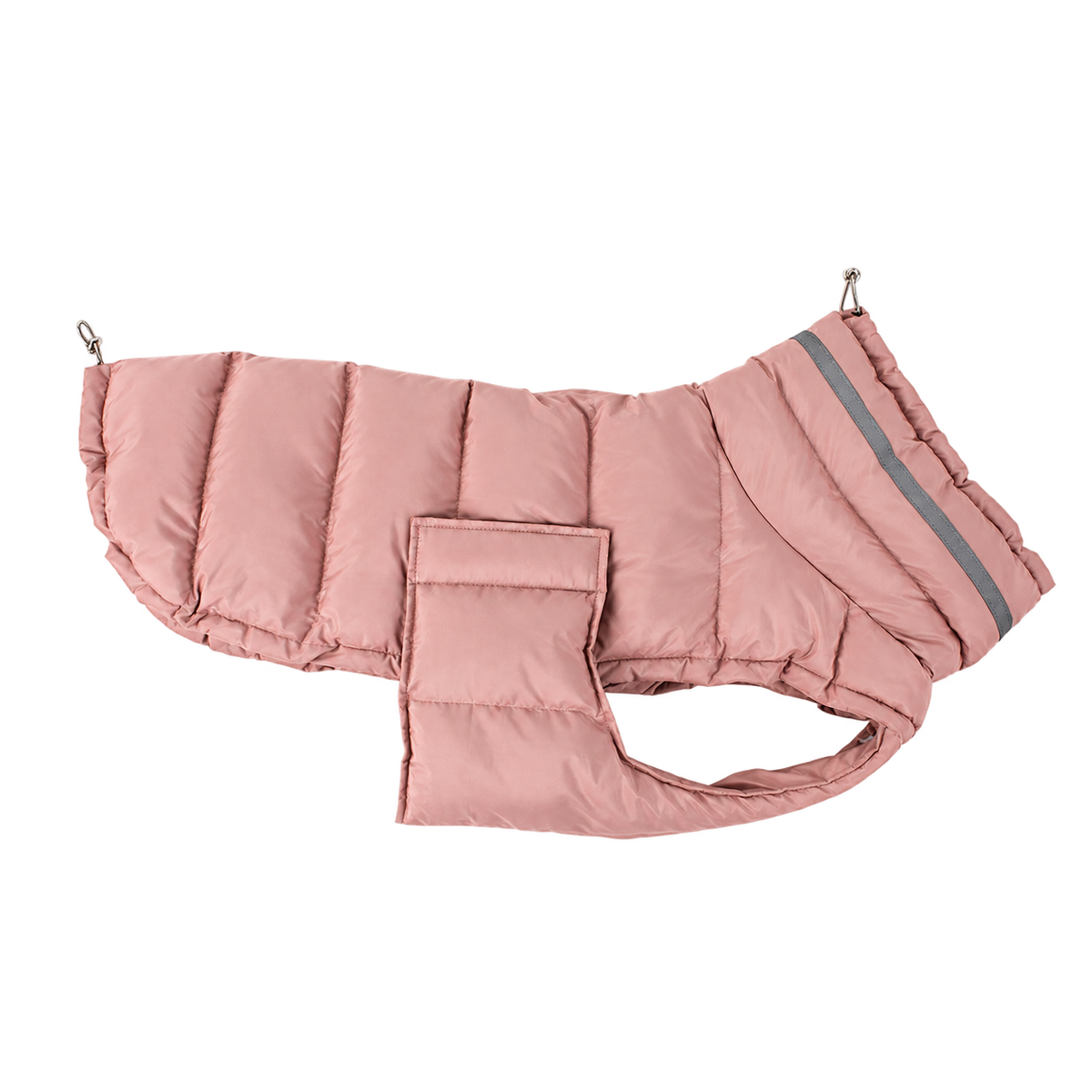 Reflective Dog Puffer Vest — isolated product on a transparent background