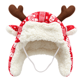 Christmas Reindeer Pet Hat for Cats & Small Dogs — isolated product on a transparent background