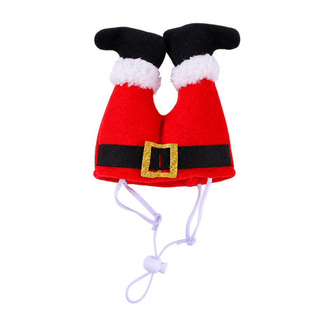 Santa Hat for Pets — isolated product on a transparent background
