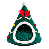 Santa Hat Pet Cave isolated on transparent background