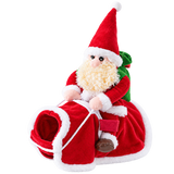 Santa Rider Dog Costume — isolated product on a transparent background