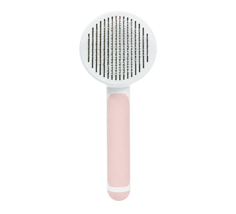 Self-Cleaning Pet Grooming Comb — isolated product on a transparent background