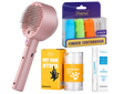 Self-Cleaning Pet Steam Brush — isolated product on a transparent background