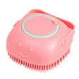 Silicone Shampoo Bath Brush — isolated product on a transparent background