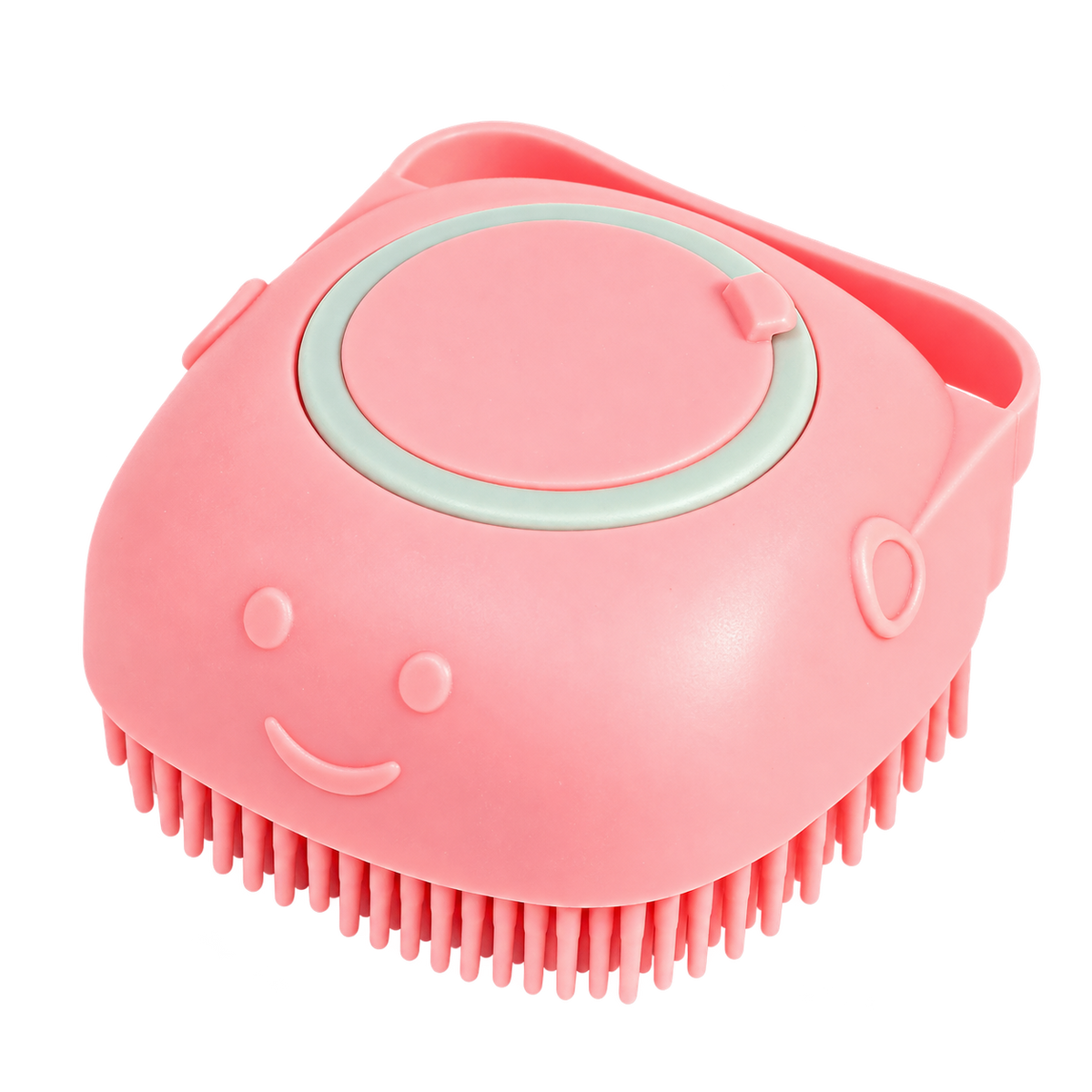 Silicone Shampoo Bath Brush — isolated product on a transparent background
