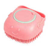 Silicone Shampoo Bath Brush — isolated product on a transparent background