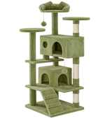 Sisal Cat Play Tower 54 Inch — isolated product on a transparent background