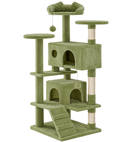 Sisal Cat Play Tower 54 Inch — isolated product on a transparent background