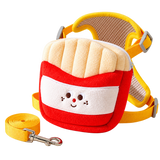 Snack Print Pet Harness Set — isolated product on a transparent background