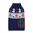 Snowman Knit Pet Sweater — isolated product on a transparent background