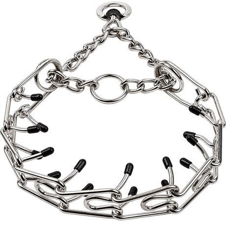 Stainless Steel Prong Collar — isolated product on a transparent background